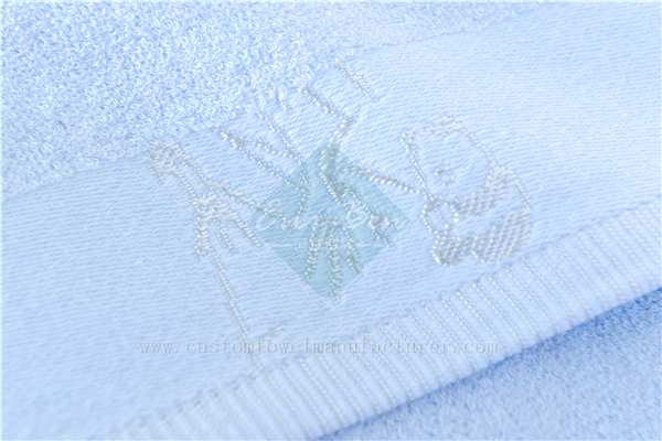 China EverBen Custom Blue Bamboo Towels Supplier ISO Audit Bamboo Towels Factory